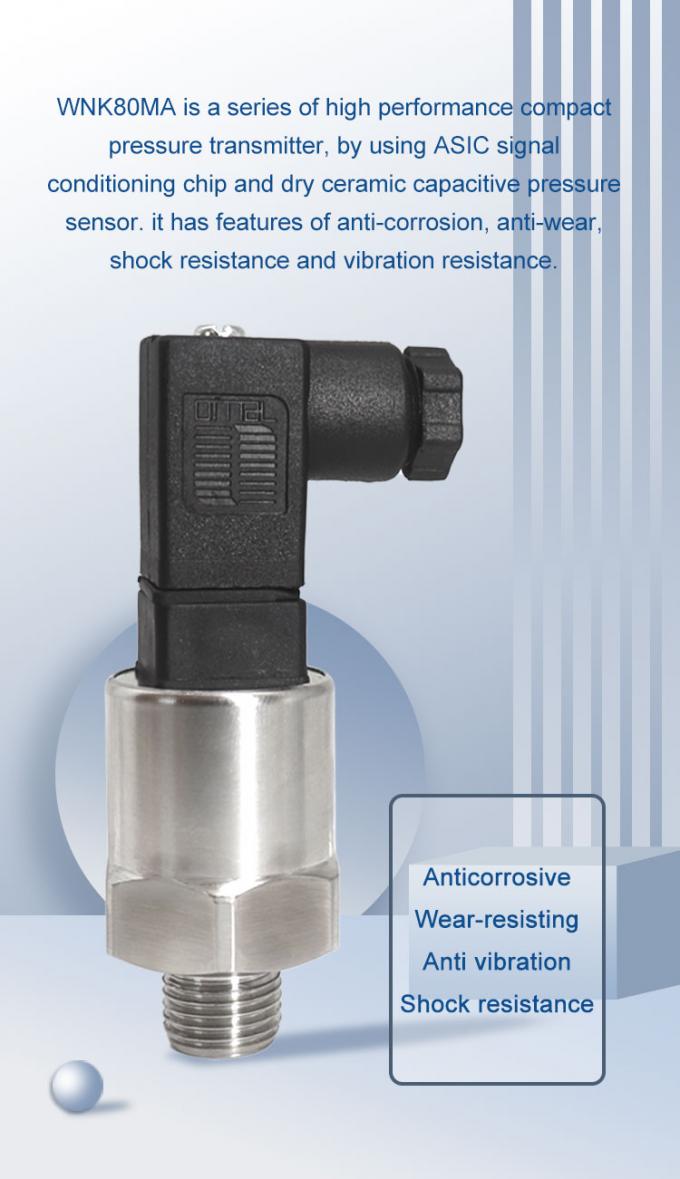 Sensor de la presión de gas natural del compresor de aire de I2C 0-10V con la gama de presión 0-6Mpa