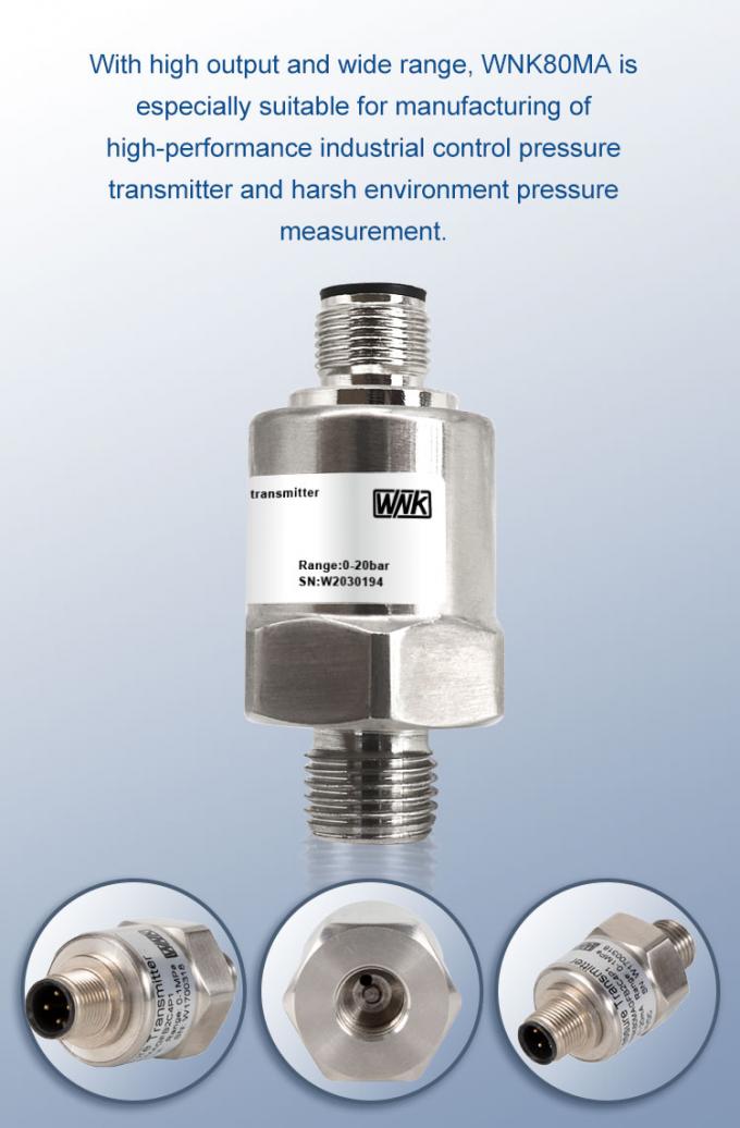 Sensor de la presión de gas natural del compresor de aire de I2C 0-10V con la gama de presión 0-6Mpa